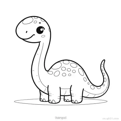 Free printable Sauropod 8 Coloring Page - Free PDF Printable Dinosaurs Coloring Sheets coloring page