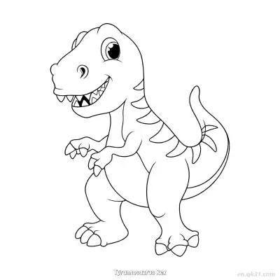 Free printable Tyrannosaurus Rex 5 Coloring Page - Free PDF Printable Dinosaurs Coloring Sheets coloring page