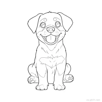 Free printable Dog 22 Coloring Page - Free PDF Printable Dog Coloring Sheets coloring page