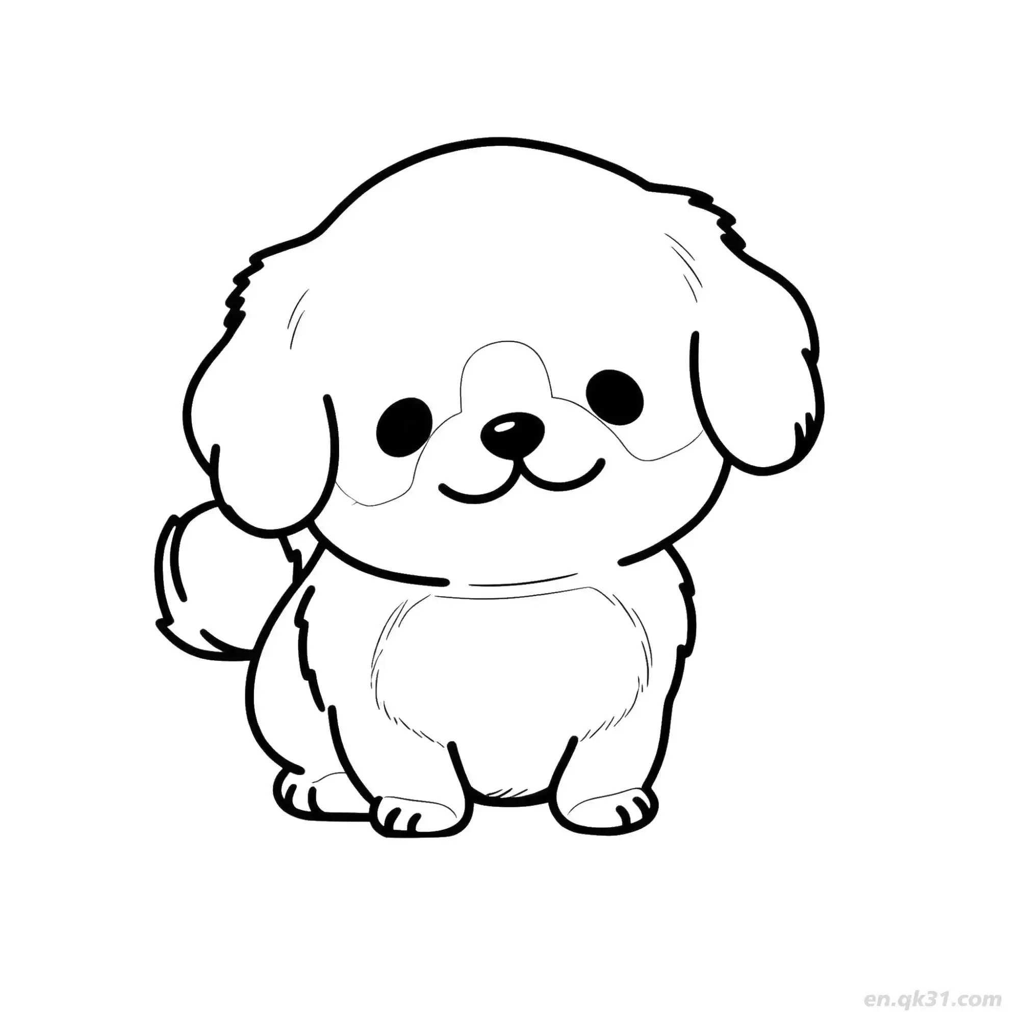 Dog 27 Coloring Page - Free Printable Dog PDF Coloring Sheets – Free Printable Coloring Page for Kids and Adults