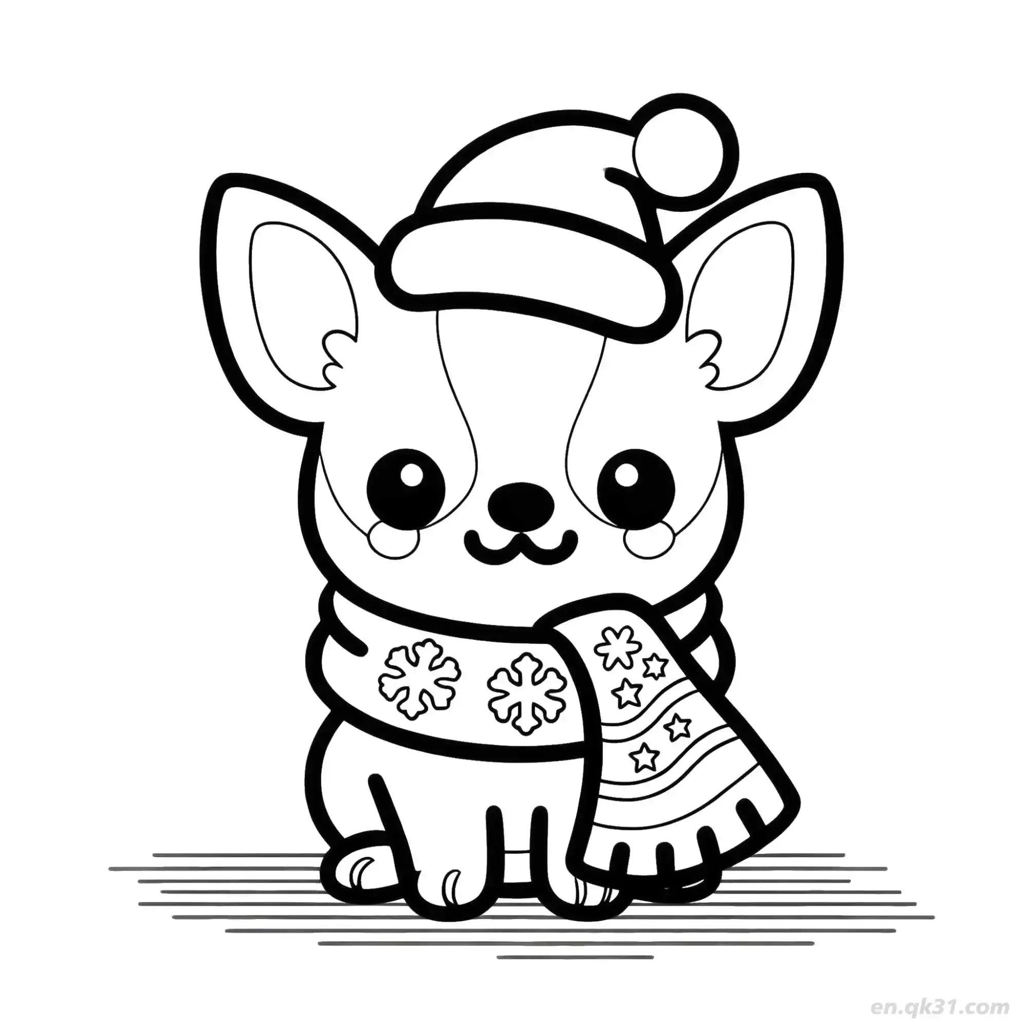 Dog 33 Coloring Page - Free Printable Dog PDF Coloring Sheets – Free Printable Coloring Page for Kids and Adults