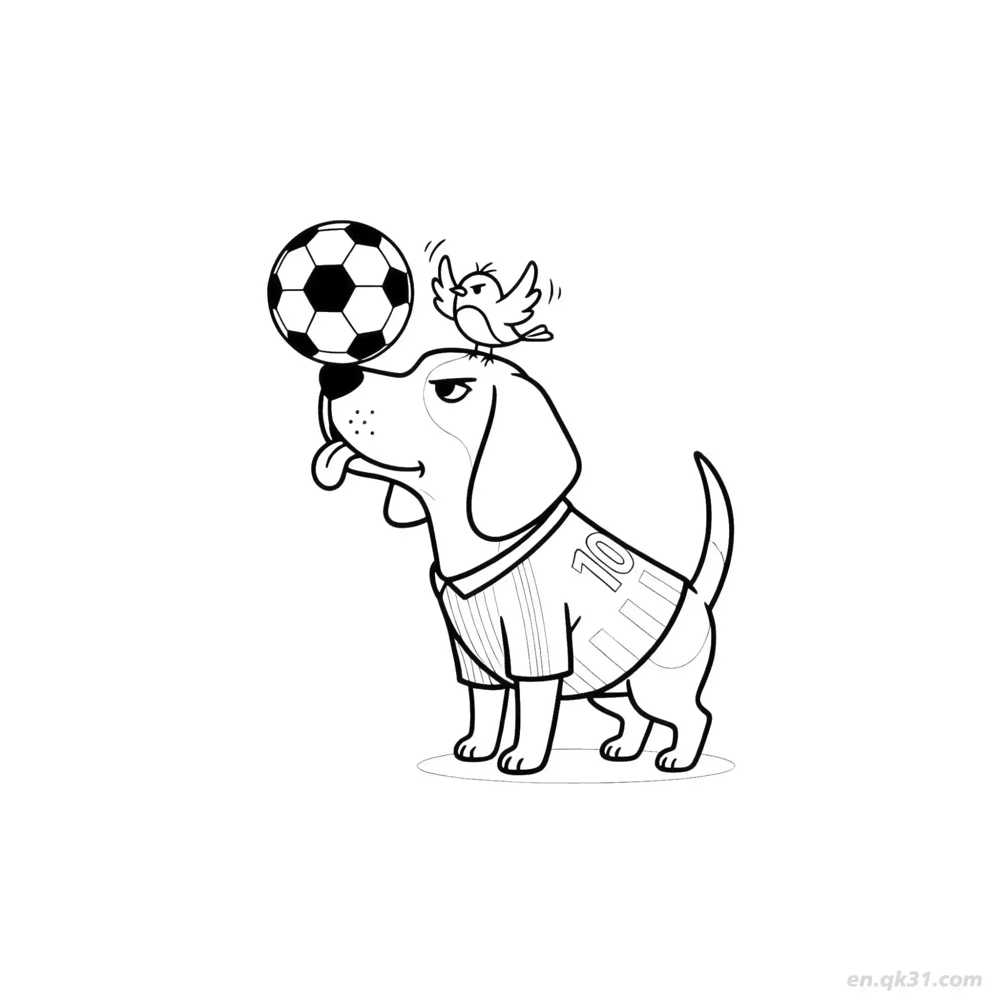 Dog 38 Coloring Page - Free Printable Dog PDF Coloring Sheets – Free Printable Coloring Page for Kids and Adults