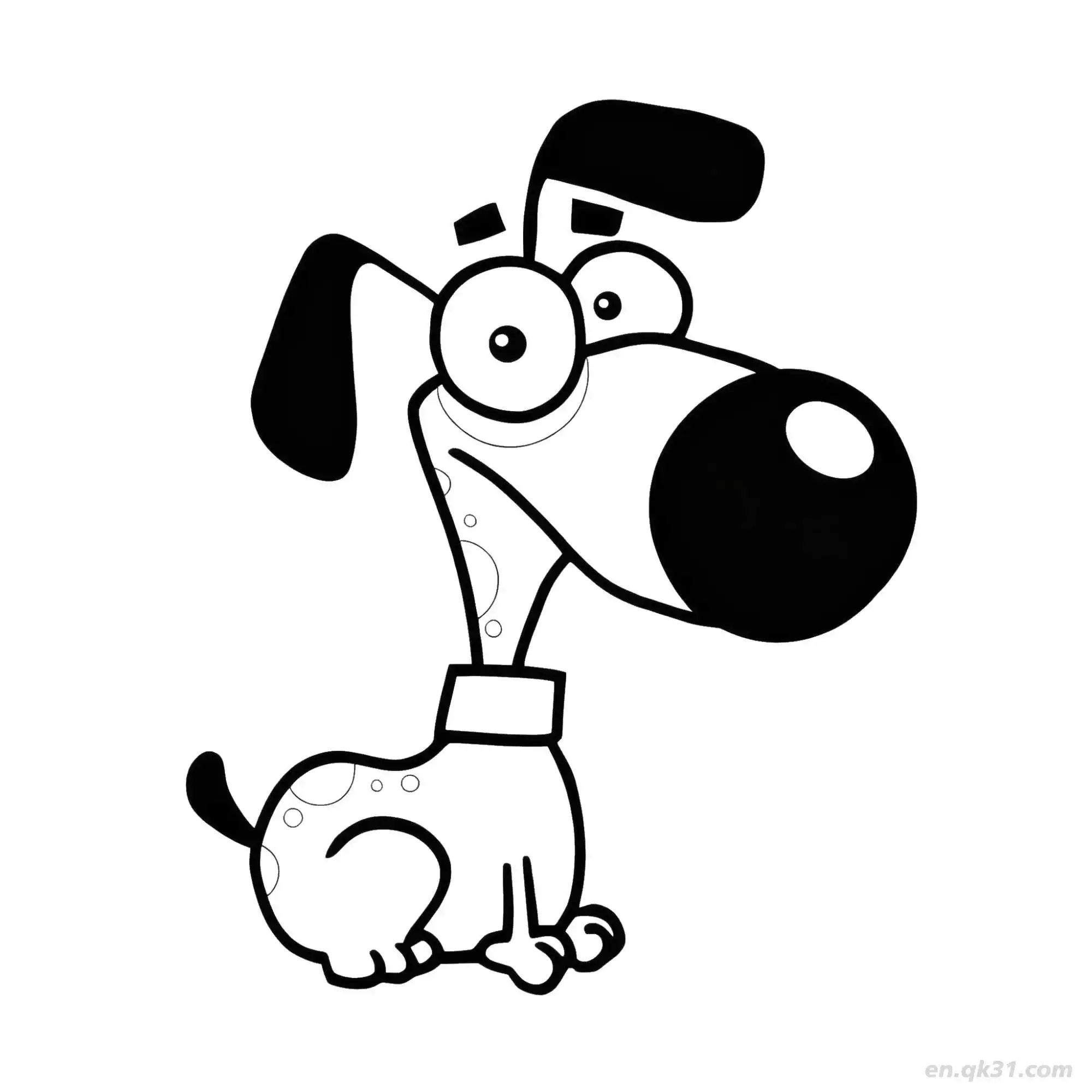 Dog 39 Coloring Page - Free Printable Dog PDF Coloring Sheets – Free Printable Coloring Page for Kids and Adults