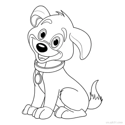 Free printable Dog 46 Coloring Page - Free PDF Printable Dog Coloring Sheets coloring page