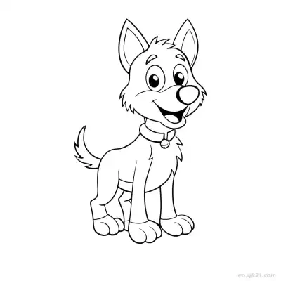 Free printable Dog 47 Coloring Page - Free PDF Printable Dog Coloring Sheets coloring page