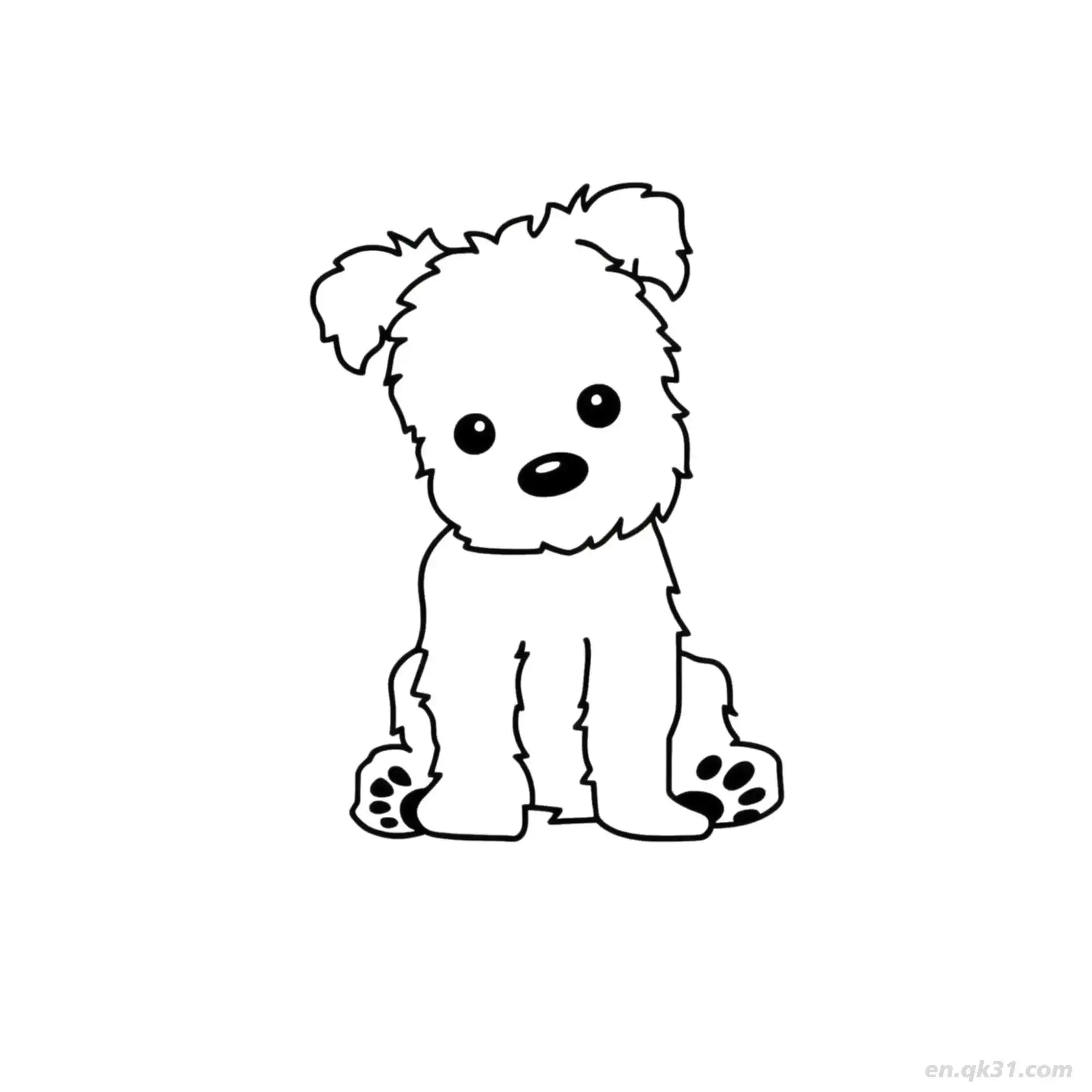 Dog 48 Coloring Page - Free Printable Dog PDF Coloring Sheets – Free Printable Coloring Page for Kids and Adults