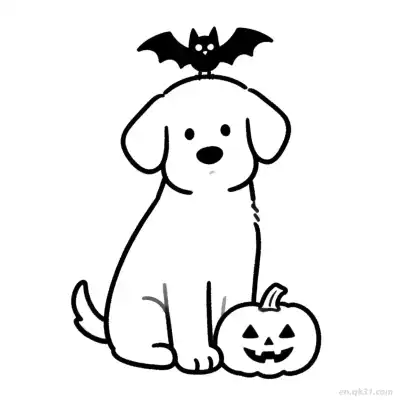 Free printable Halloween Dog 12 Coloring Page - Free PDF Printable Dog Coloring Sheets coloring page