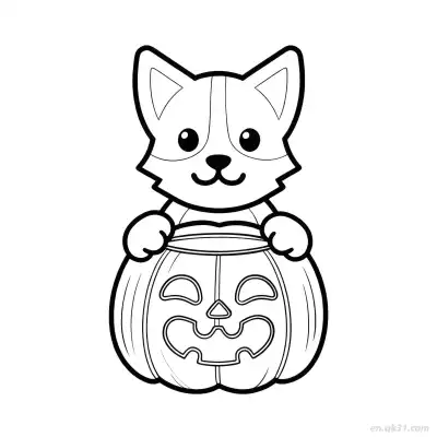 Free printable Halloween Dog 16 Coloring Page - Free PDF Printable Dog Coloring Sheets coloring page