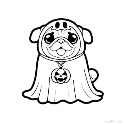 Free printable Halloween Dog 20 Coloring Page - Free PDF Printable Dog Coloring Sheets coloring page