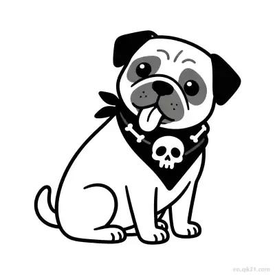 Free printable Halloween Dog 4 Coloring Page - Free PDF Printable Dog Coloring Sheets coloring page