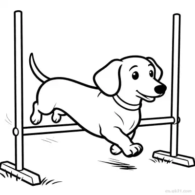 Free printable Sports Dog 3 Coloring Page - Free PDF Printable Dog Coloring Sheets coloring page