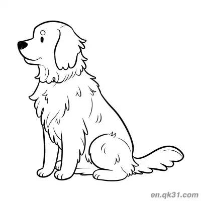 Free printable Golden Retriever Coloring Page Printable Dog Sheet coloring page