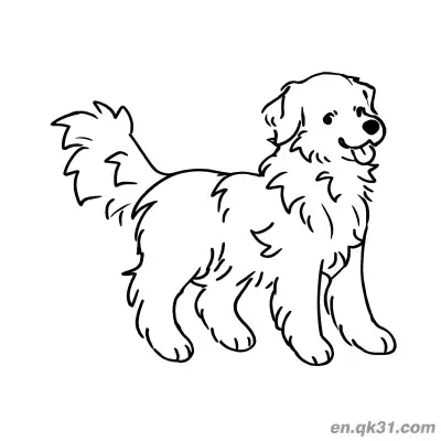 Free printable Printable Realistic Golden Retriever Dog Coloring Pages coloring page