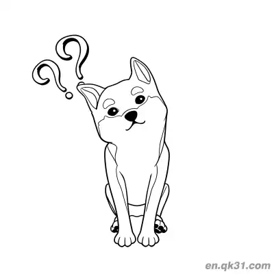 Free printable Shiba Inu Tilted Head Confused Coloring Page Easy for Beginners coloring page
