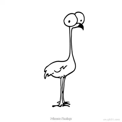 Free printable Princess Flamingo 3 Coloring Page - Free PDF Printable Flamingo Coloring Sheets coloring page