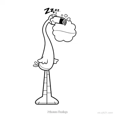 Free printable Princess Flamingo 6 Coloring Page - Free PDF Printable Flamingo Coloring Sheets coloring page