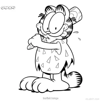 Free printable Garfield Savage  Coloring Page - Free PDF Printable Garfield Cat Coloring Sheets coloring page
