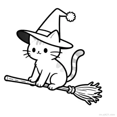 Free printable Halloween Cat 10 Coloring Page - Free PDF Printable Cute Cat Coloring Sheets coloring page