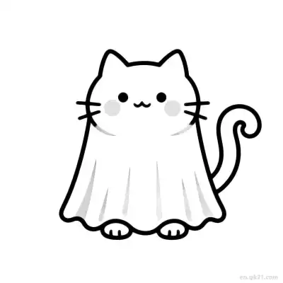 Free printable Halloween Cat 12 Coloring Page - Free PDF Printable Cute Cat Coloring Sheets coloring page