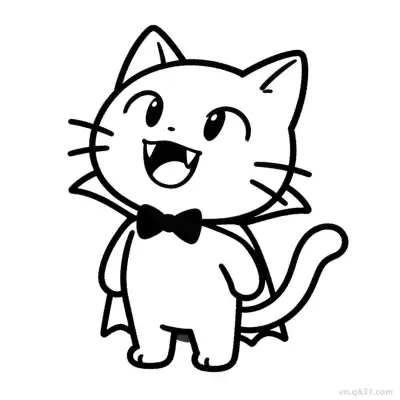 Free printable Halloween Cat 3 Coloring Page - Free PDF Printable Cute Cat Coloring Sheets coloring page