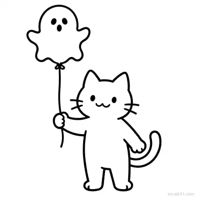 Free printable Halloween Cat 7 Coloring Page - Free PDF Printable Cute Cat Coloring Sheets coloring page
