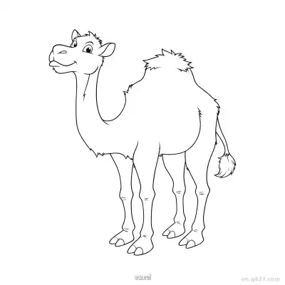 Free printable One Hump Camel Coloring Page coloring page