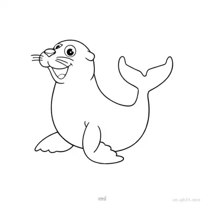 Free printable Seal for Kids Activities Coloring Page coloring page