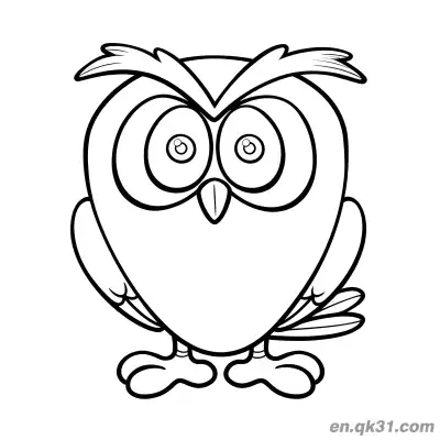 Free printable Big Eyes Gentle Owl Coloring Page coloring page