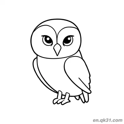 Free printable Elegant Dignified Barn Owl Coloring Page coloring page