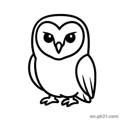 Free printable Fierce Barn Owl Coloring Page coloring page