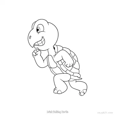 Free printable Brisk Walking Turtle  Coloring Page - Free PDF Printable Sea Turtle Coloring Sheets coloring page