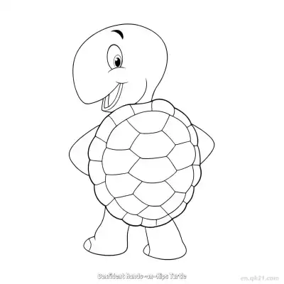 Free printable Confident Hands-on-Hips Turtle  Coloring Page - Free PDF Printable Sea Turtle Coloring Sheets coloring page