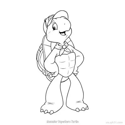 Free printable Muscular Superhero Turtle  Coloring Page - Free PDF Printable Sea Turtle Coloring Sheets coloring page