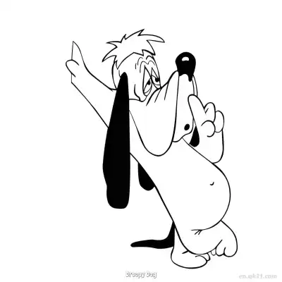 Free printable Droopy Dog 2 Coloring Page - Free PDF Printable Tom and Jerry Coloring Sheets coloring page