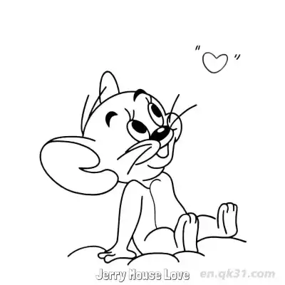 Free printable Jerry Mouse Love 2 Coloring Page - Free PDF Printable Tom and Jerry Coloring Sheets coloring page