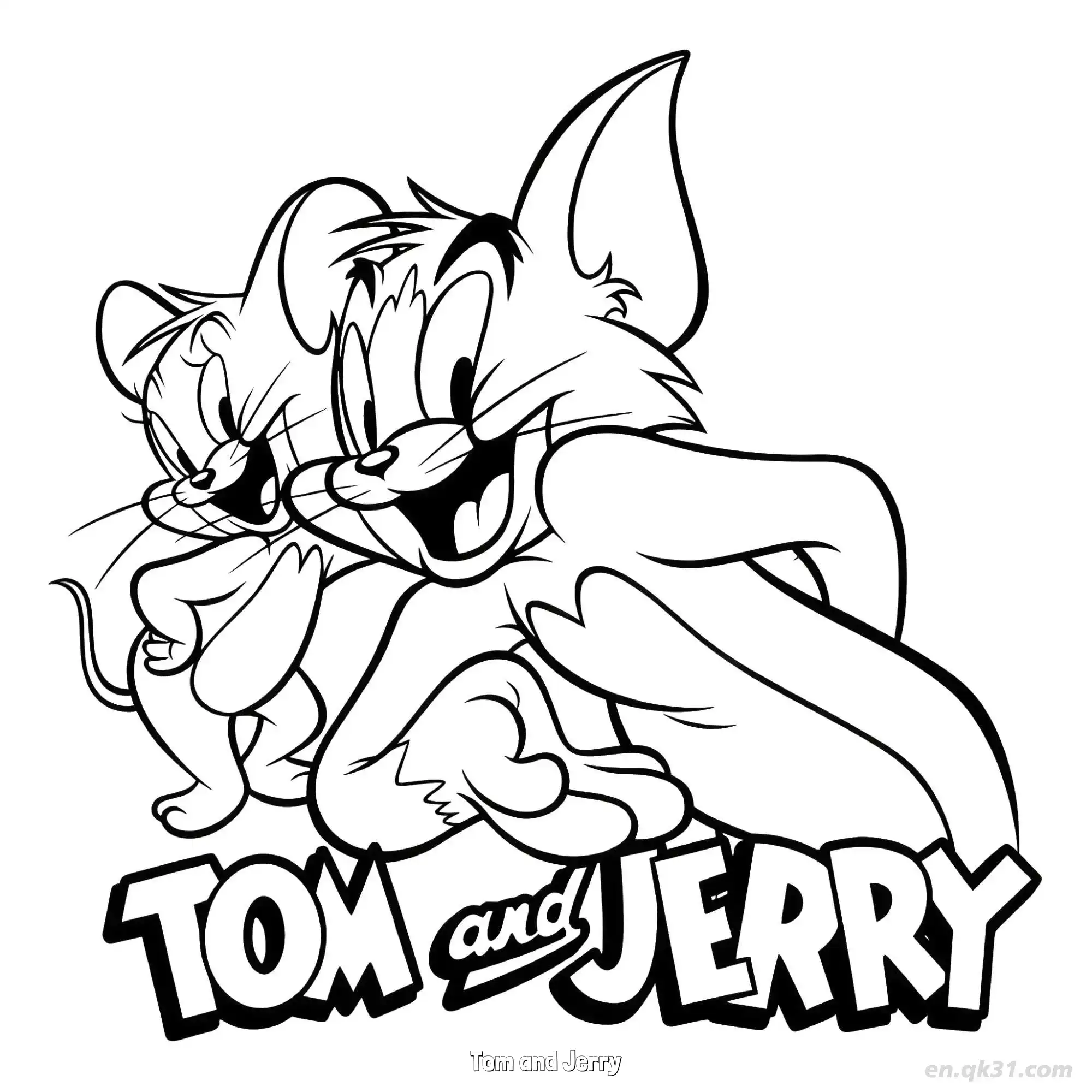 Tom and Jerry 3 Coloring Page - Free Printable Tom and Jerry PDF Coloring Sheets – Free Printable Coloring Page for Kids and Adults