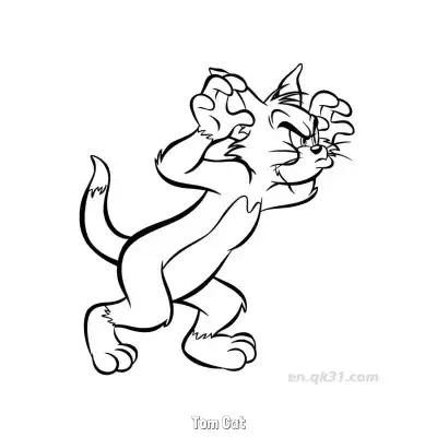Free printable Tom Cat  Coloring Page - Free PDF Printable Tom and Jerry Coloring Sheets coloring page
