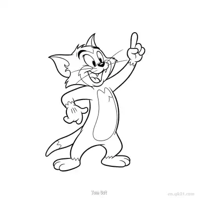 Free printable Tom Cat 2 Coloring Page - Free PDF Printable Tom and Jerry Coloring Sheets coloring page