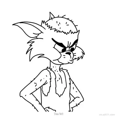 Free printable Tom Cat 4 Coloring Page - Free PDF Printable Tom and Jerry Coloring Sheets coloring page