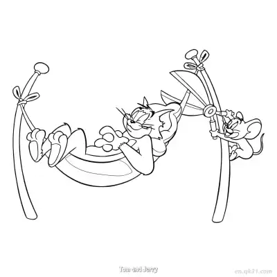 Free printable Tom and Jerry  Coloring Page - Free PDF Printable Tom and Jerry Coloring Sheets coloring page