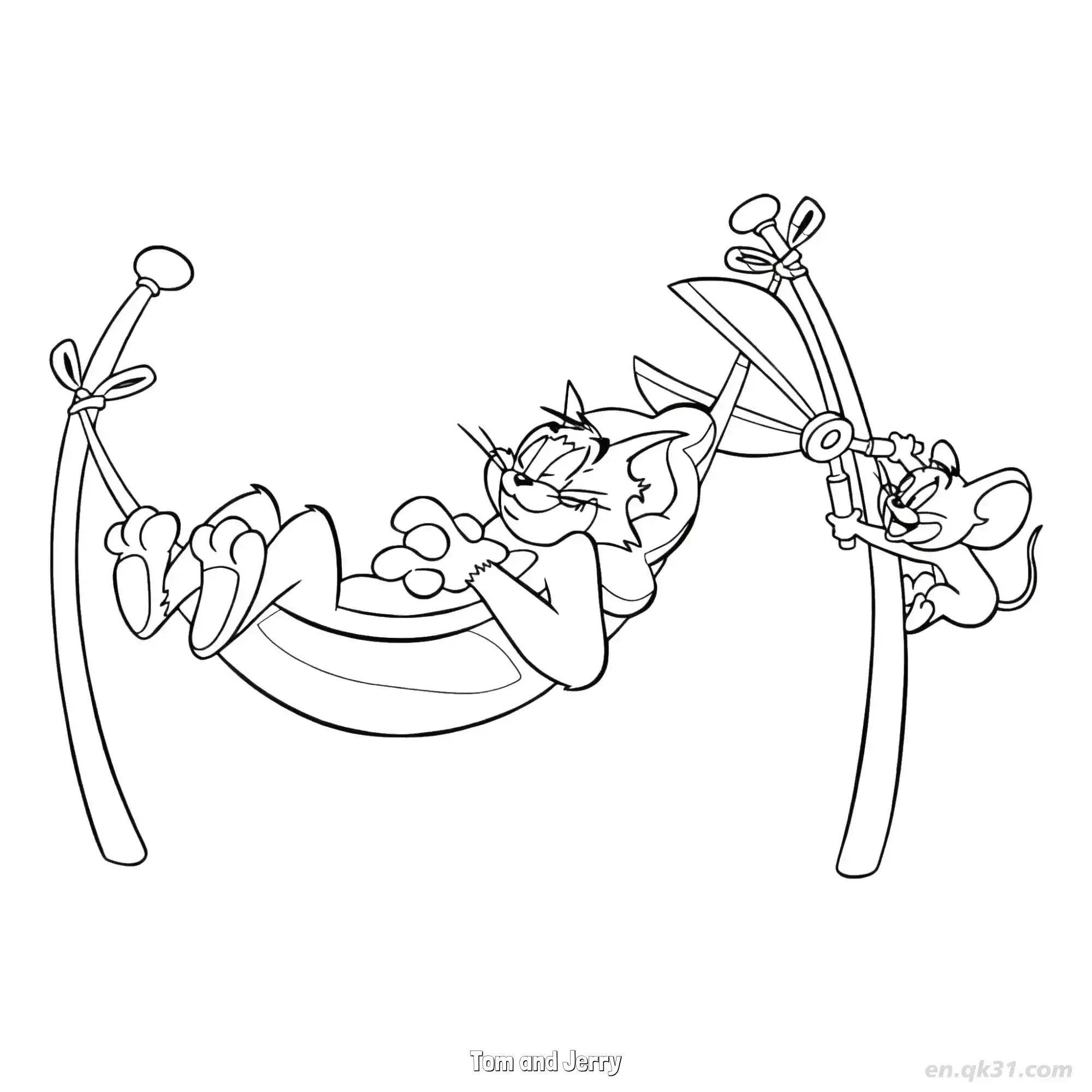 Tom and Jerry  Coloring Page - Free Printable Tom and Jerry PDF Coloring Sheets – Free Printable Coloring Page for Kids and Adults