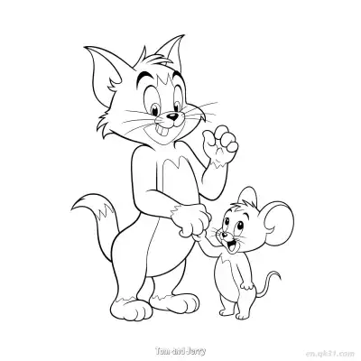 Free printable Tom and Jerry 10 Coloring Page - Free PDF Printable Tom and Jerry Coloring Sheets coloring page