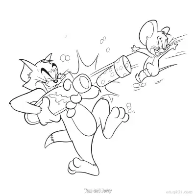 Free printable Tom and Jerry 13 Coloring Page - Free PDF Printable Tom and Jerry Coloring Sheets coloring page