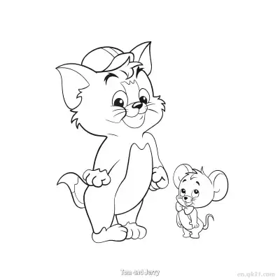 Free printable Tom and Jerry 17 Coloring Page - Free PDF Printable Tom and Jerry Coloring Sheets coloring page