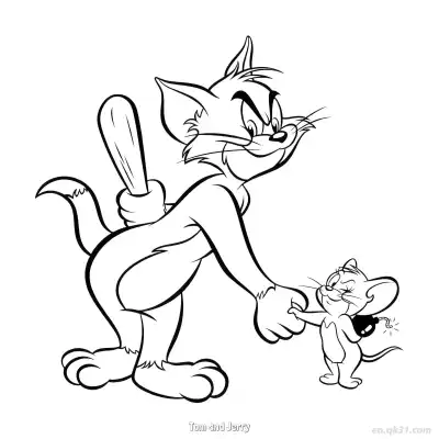 Free printable Tom and Jerry 5 Coloring Page - Free PDF Printable Tom and Jerry Coloring Sheets coloring page