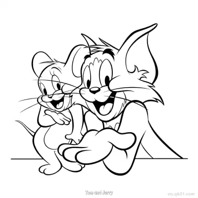 Free printable Tom and Jerry 9 Coloring Page - Free PDF Printable Tom and Jerry Coloring Sheets coloring page