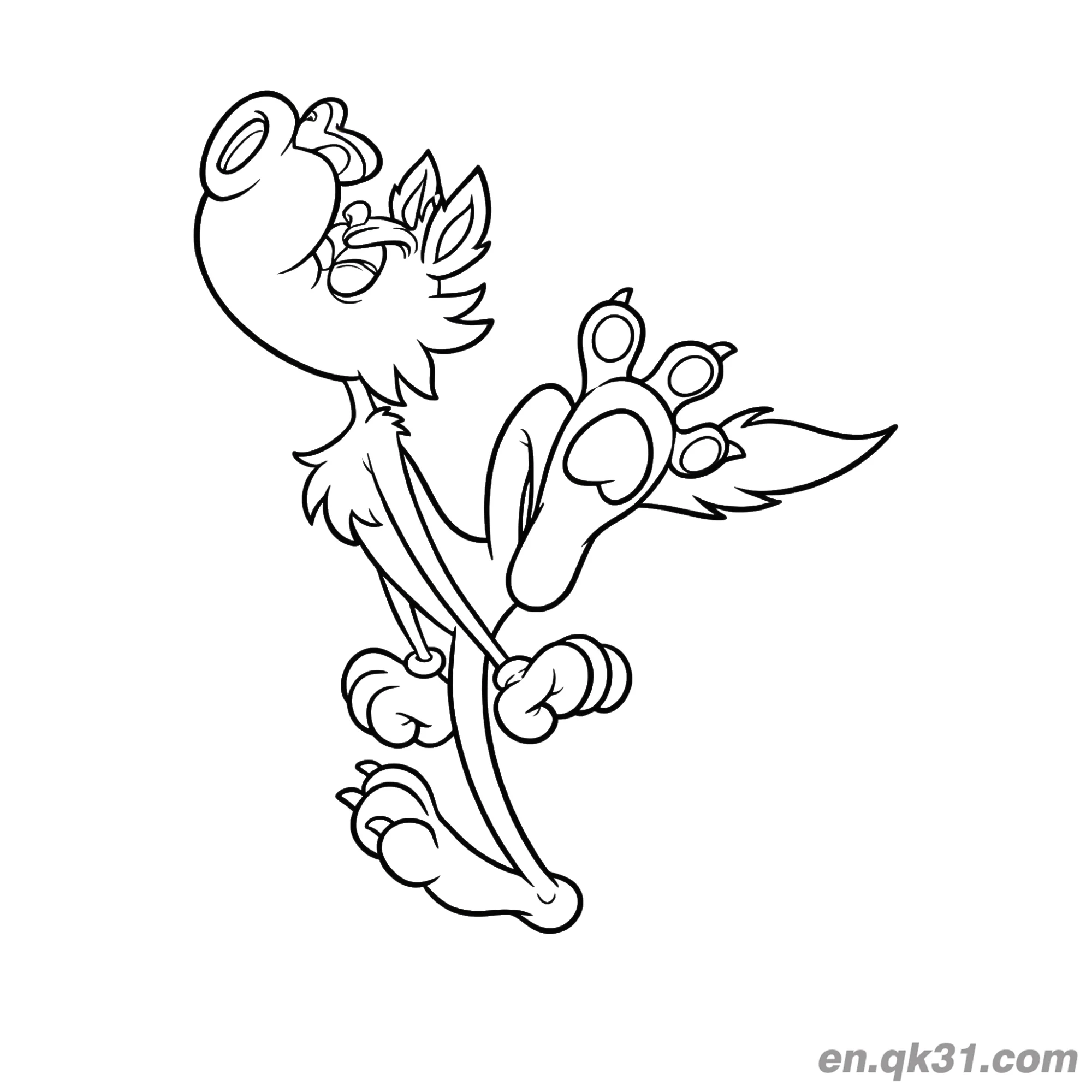 Howling Upward Wolf Coloring Page – Free Printable Coloring Page for Kids and Adults