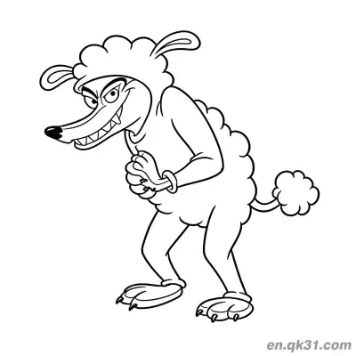 Free printable Wolf In Sheep Clothing Coloring Page coloring page