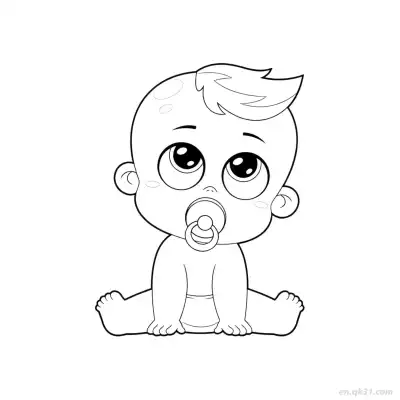 Free printable Baby in Daze  Coloring Page - Free PDF Printable Baby Coloring Sheets coloring page