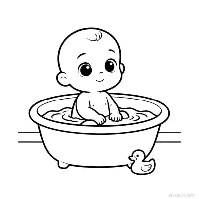 Free printable Baby Shower 2 Coloring Page - Free PDF Printable Baby Coloring Sheets coloring page